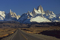 Mount Fitzroy and Cerro Torre landscape, Los Glaciares National Park, Patagonia, Argentina