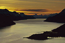 Sunset over Beagle Channel, Tierra del Fuego, Chile