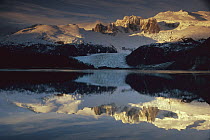 Darwin Range reflected in lake, Tierra del Fuego, Chile