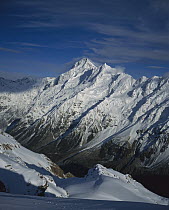 East face of Mount Sefton during winter, Southern Alps, New Zealand