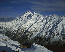 East face of Mount Sefton during winter, Southern Alps, New Zealand