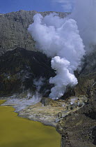 Active volcanic vent 90 meters below sea level, White Island, Bay of Plenty, New Zealand