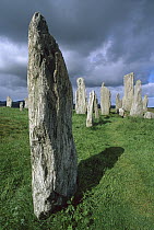 Callanish standing stones, erected approximately 2,000 BC, Isle of Lewis, Outer Hebrides, Scotland