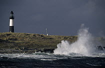Solar-powered lighthouse, Cape Pembroke, East Falkland Island, Falkland Islands