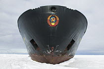 Bow of the Russian icebreaker Kapitan Khlebnikov, Antarctica