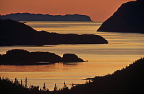 Hermitage Bay at sunset, Newfoundland, Canada