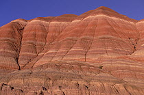 Sandstone butte with clearly defined layers, Grand Staircase-Escalante National Monument, Utah