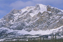 Snow covered mountain near Brooks Range, Dalton Highway, early spring, Alaska
