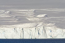 Coastal glacier descending to sea, Gerlache Passage, western Antarctica