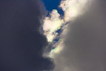 Nacreous clouds, St. Andrews Bay, South Georgia Island