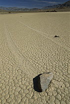 Racetrack Playa with mysterious 'sailing stones', Death Valley National Park, California