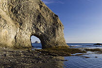 Natural arch at Rialto Beach, Olympic National Park, Washington