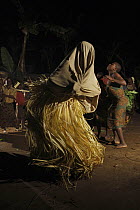 Baka ceremony is performed before a hunting excursion, Cameroon