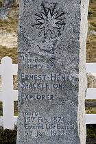 Grave of British explorer Ernest Shackleton, South Georgia Island