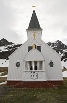 Chapel in Leith, an abandoned whaling station, South Georgia Island