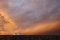 Iceberg at sunset, Southern Ocean