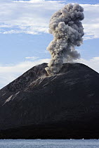 Krakatoa erupting in May 2009, Ujung Kulon National Park, Sunda Strait, Indonesia