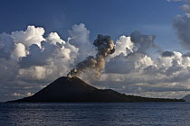 Anak Krakatau erupting in May 2009, Ujung Kulon National Park, Sunda Strait, Indonesia