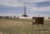 Natural gas drill platform, Pinedale, Wyoming
