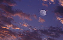 Clouds and full moon, Spain