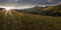 Sunset over the Drakensberg Mountains, Rugged Glen Nature Reserve, South Africa