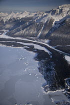 Stikine River Valley near the terminus of the Great Glacier, Alaska