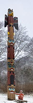 Tlingit Totem Pole at Saxman Native Village, Ketchikan, Alaska