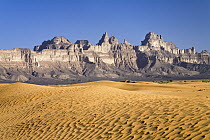 Sand dunes and mountains, Idinen, Libya