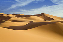 Sand dunes in desert landscape, Libya