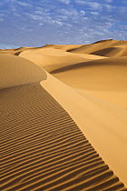 Sand dunes in desert landscape, Libya