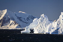 Iceberg at sunrise, Adelaide Island, Antarctic Peninsula, Antarctica