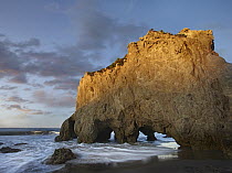 Natural bridge on El Matador State Beach, California