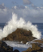 Crashing waves at Garrapata State Beach, Big Sur, California