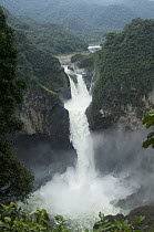 San Rafael or Coca Falls on the Quijos River, Cayambe Coca Ecological Reserve, Ecuador