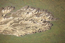 Rock formation showing erosion, KwaZulu-Natal, South Africa