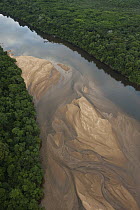 Sediment in the Essequibo River, Iwokrama Rainforest Reserve, Guyana