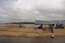 Essequibo River and temporary fishing camp, Rupununi, Guyana