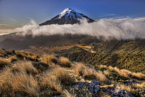 Mount Taranaki from Pouakai Range, New Zealand