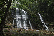 Waterfall in rainforest interior, Kubah National Park, Malaysia