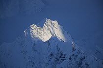 Peak in Fairweather Range in Glacier Bay National Park, Alaska