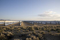 Solar facility at Harper Dry Lake, Mojave Desert, California