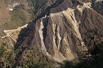 Erosion caused by road construction, Intag Valley, northwest Ecuador