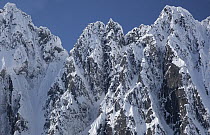 Peaks of Takhinsha Mountains near Haines, Alaska