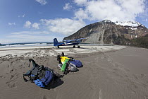 Expedition gear, Boussole Bay, Glacier Bay National Park, Alaska