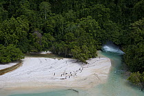 River delta and beach, Palmalmal, New Britain, Papua New Guinea