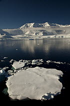 Icefloe near Mount Francais, Anvers Island, Neumayer Channel, Antarctic Peninsula, Antarctica