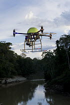 Octocopter used for canopy research, Yasuni National Park, Amazon, Ecuador