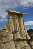 Mushroom hoodoo rock formation, Bisti Wilderness Area, New Mexico