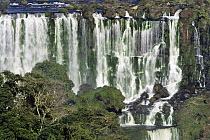Cascades of the Iguacu Falls, the world's largest waterfalls, Iguacu National Park, border of Brazil and Argentina