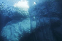 Underwater view of iceberg, Antarctic Peninsula, Antarctica